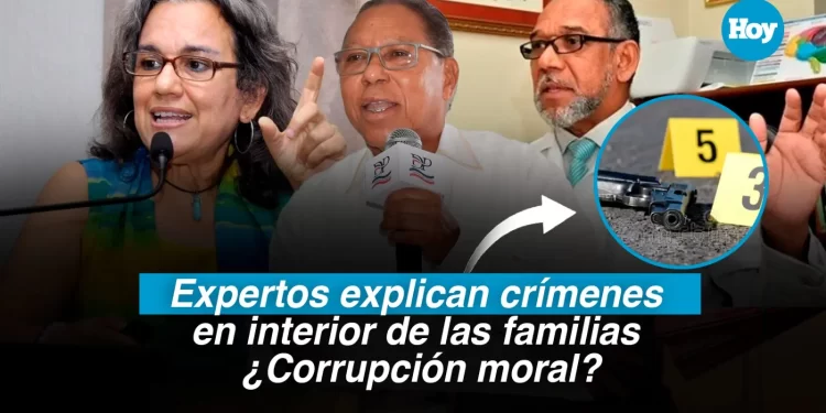 Expertos explican crímenes en interior de las familias ¿Corrupción moral?
