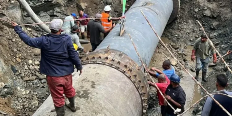 Coraasan e Inapa avanzan en fase final de reparación del acueducto Cibao Central