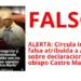 ALERTA: Circula imagen falsa atribuida a Acento sobre declaraciones del obispo Castro Marte