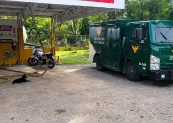 Asaltan estación Tropigas y camión de transporte de valores en Don Juan, Monte Plata