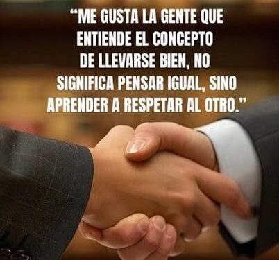 Respetar la opinión ajena