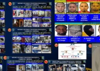 Caen siete integrantes de estructura criminal acusada de robar más de RD$14 millones en establecimientos y entidades financieras
