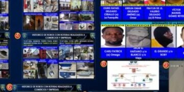 Caen siete integrantes de estructura criminal acusada de robar más de RD$14 millones en establecimientos y entidades financieras